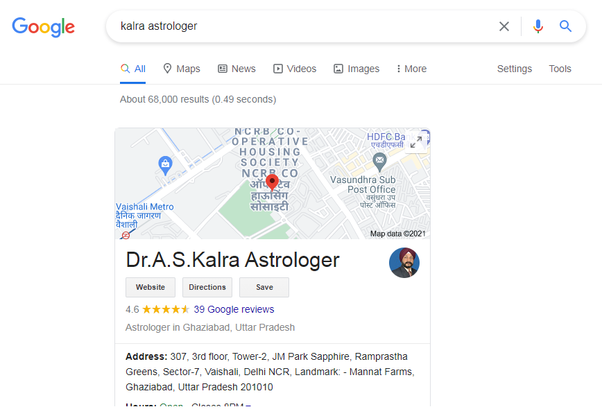 kalra astrologer google reviews